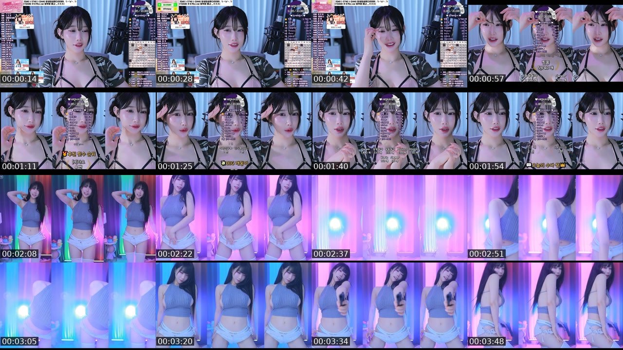 Contact-sheet preview of 그릴래영's SOOP Live recording
