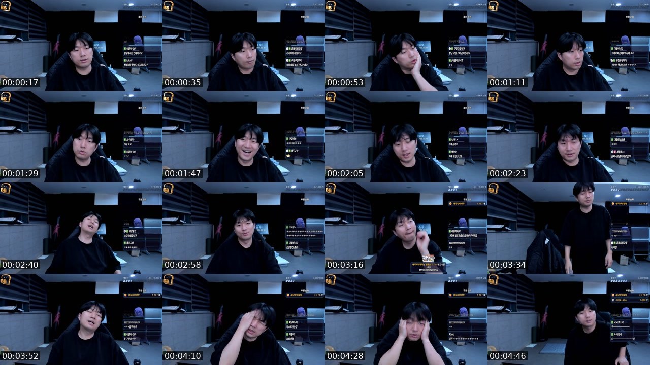 Contact-sheet preview of 박재혁;;;'s SOOP Live recording