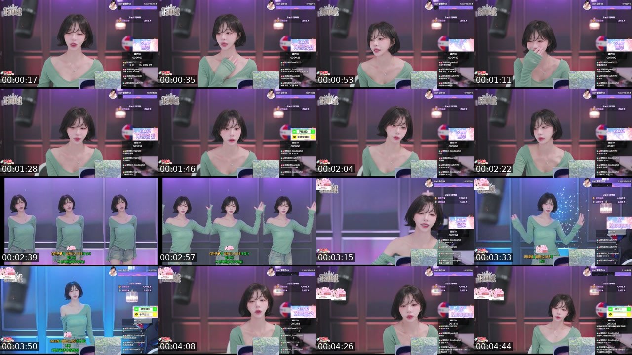 Contact-sheet preview of 은우♥'s SOOP Live recording