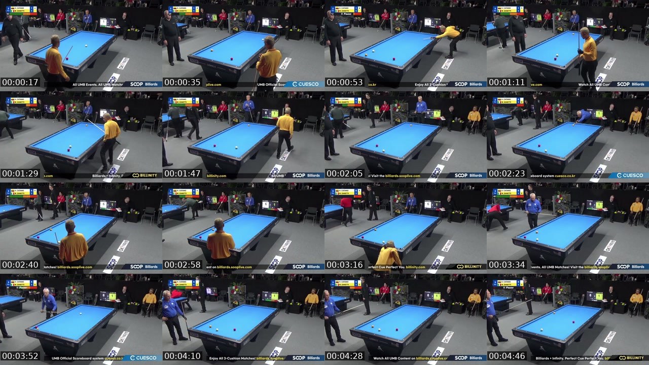 Contact-sheet preview of billiards3's SOOP Live recording