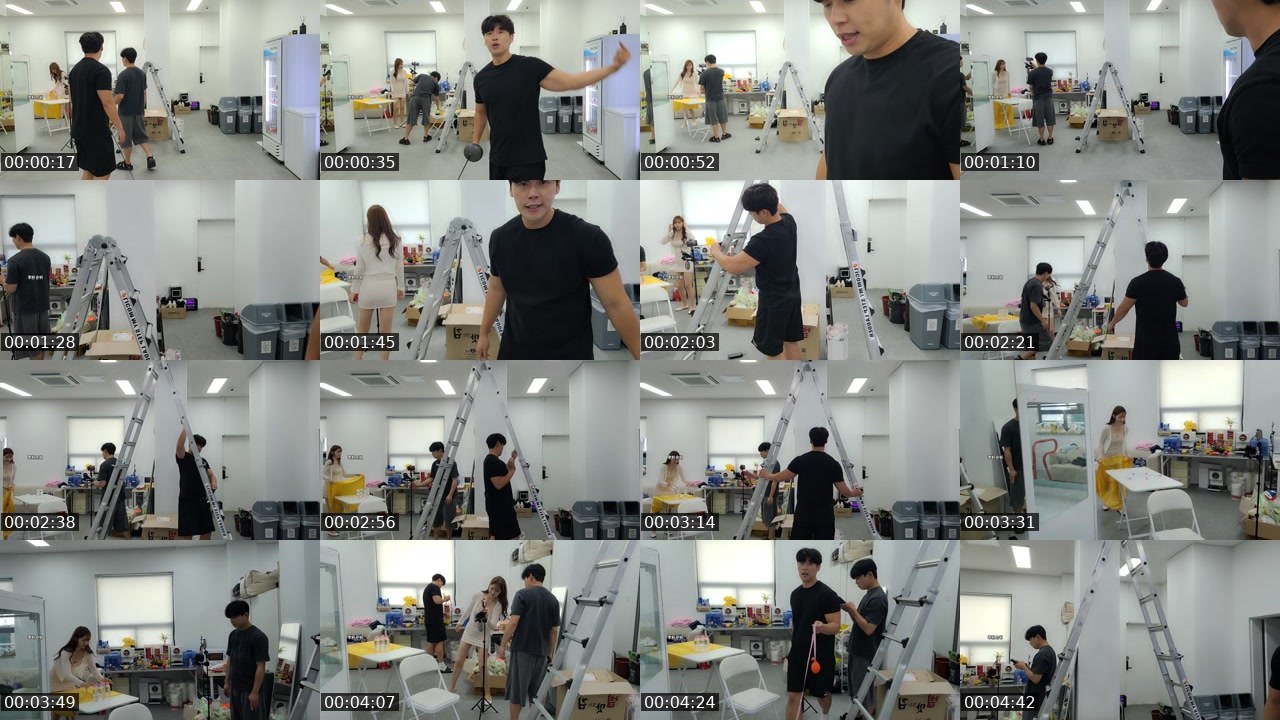 Contact-sheet preview of 근육무쌍's SOOP Live recording