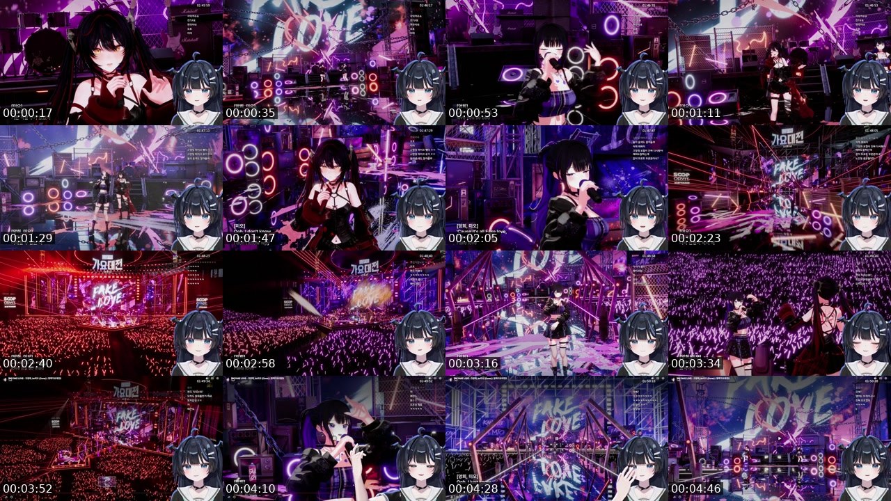 Contact-sheet preview of 모카:b's SOOP Live recording