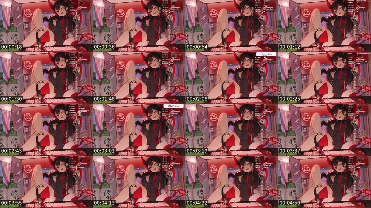 Contact-sheet preview of 제갈금자's SOOP Live recording