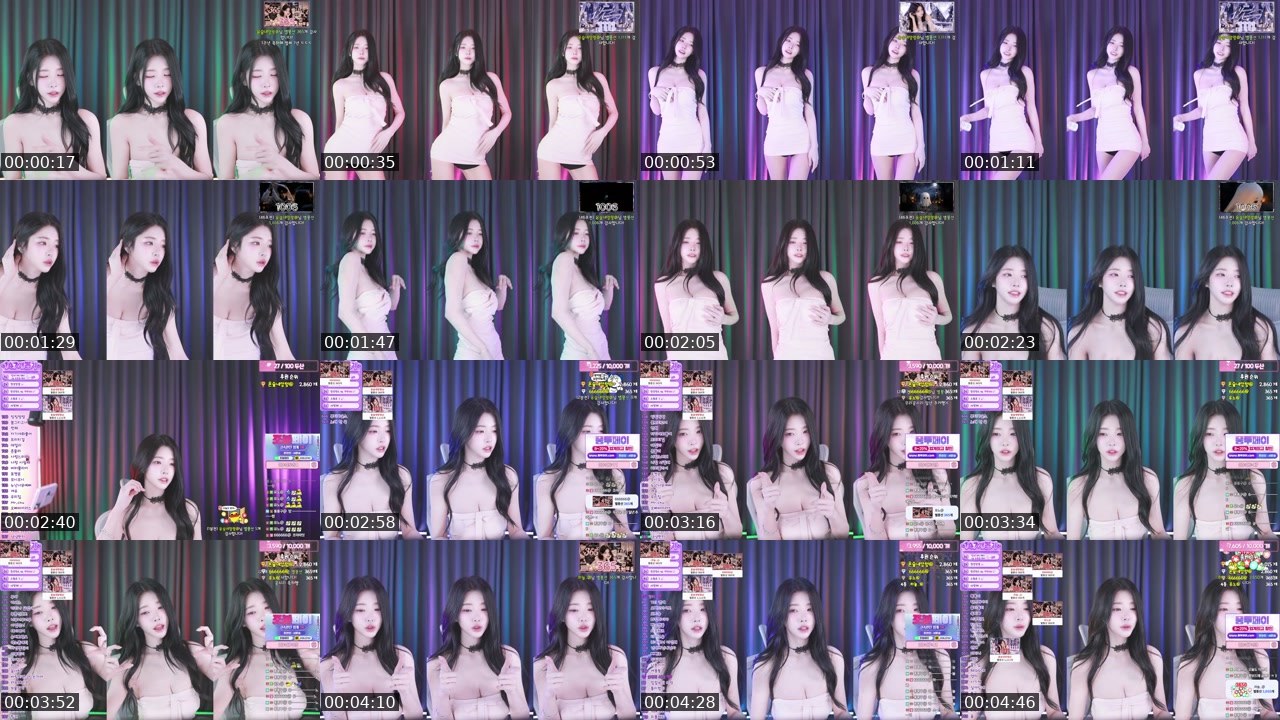 Contact-sheet preview of 서윤슬@'s SOOP Live recording
