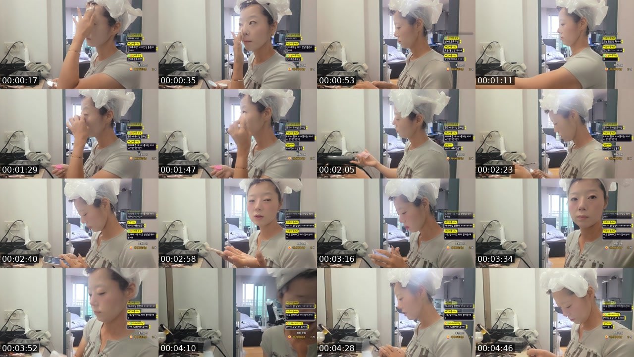 Contact-sheet preview of ♡소레나♡'s SOOP Live recording