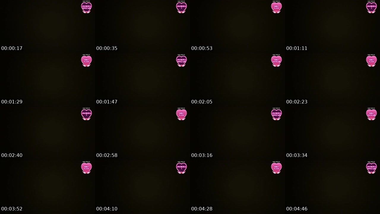 Contact-sheet preview of 한유빈♥'s SOOP Live recording