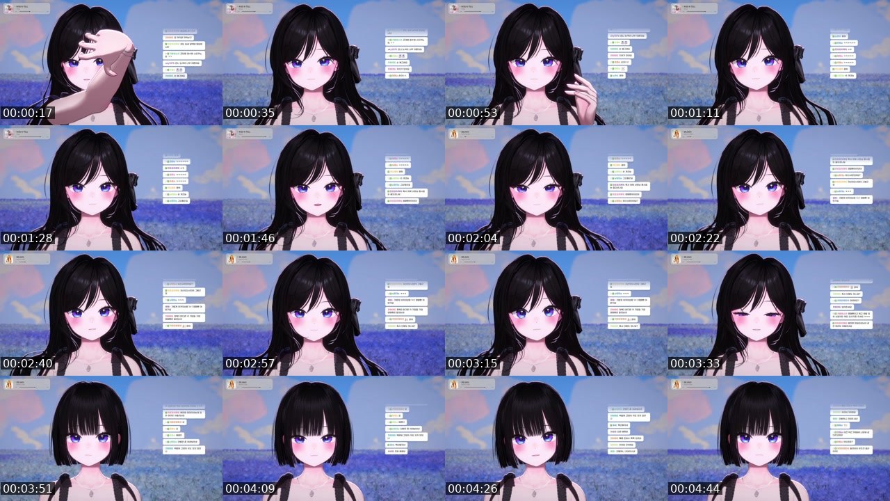 Contact-sheet preview of 크앙희's SOOP Live recording