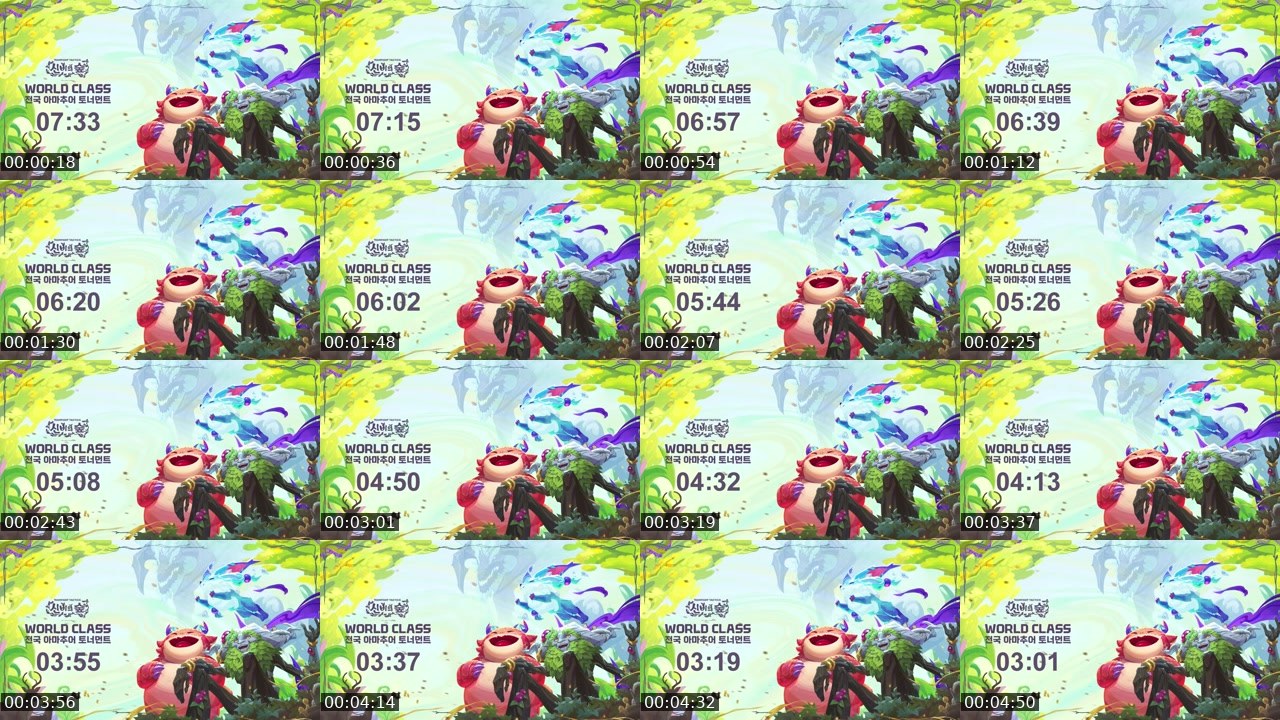 Contact-sheet preview of TFT공식's SOOP Live recording