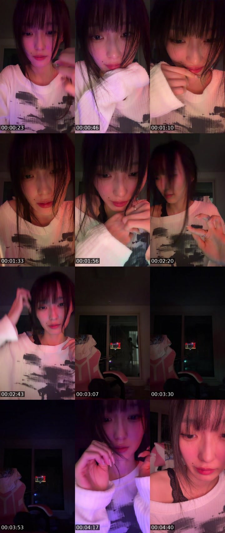 Contact-sheet preview of zookimu's SOOP Live recording