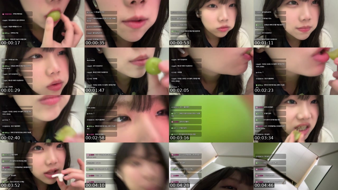 Contact-sheet preview of 디오임's SOOP Live recording