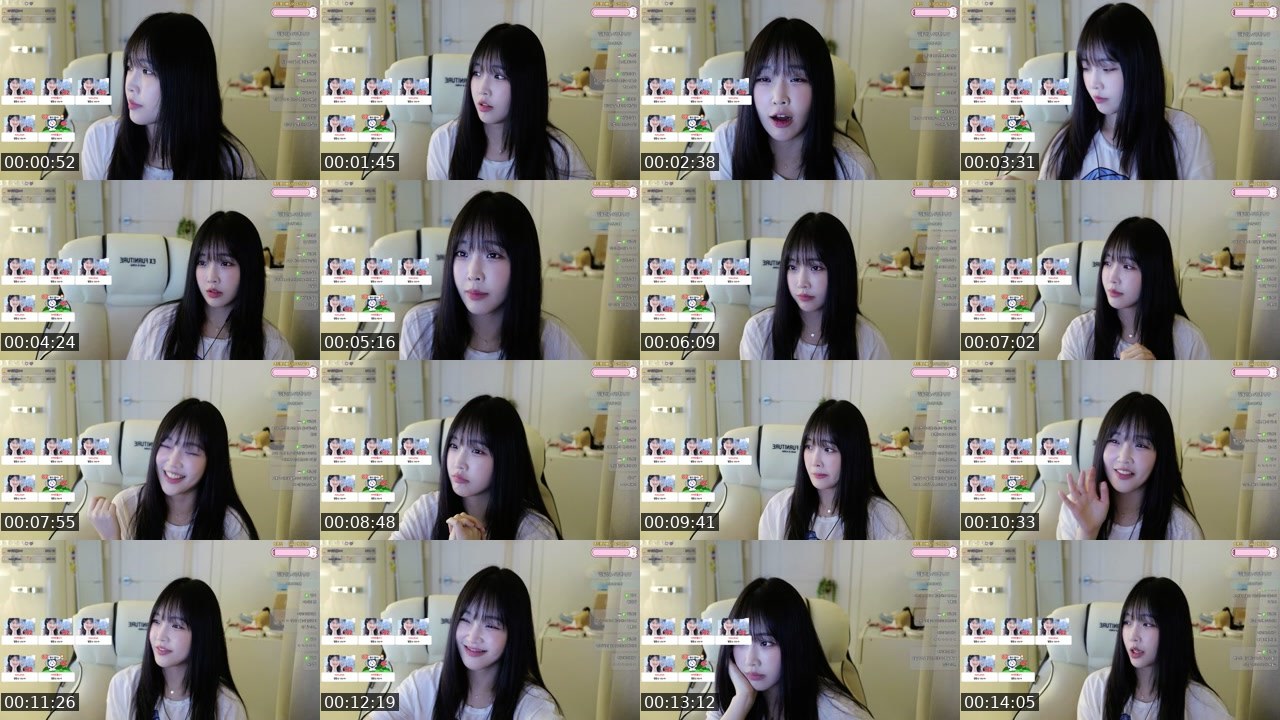 Contact-sheet preview of 라비니lavini's SOOP Live recording
