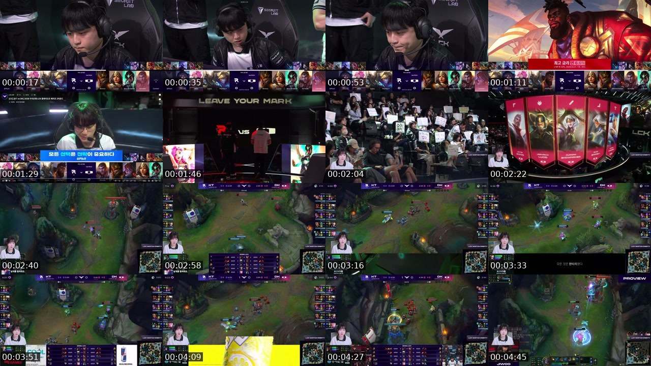 Contact-sheet preview of 상어녀's SOOP Live recording