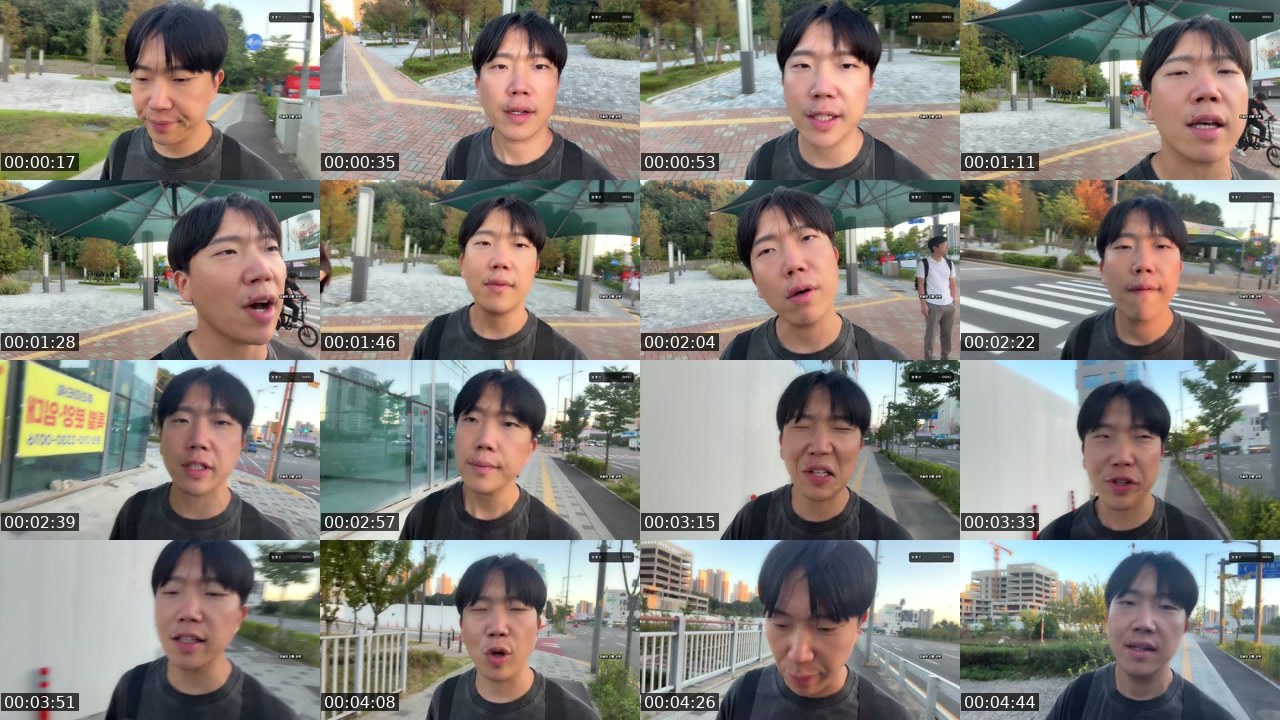 Contact-sheet preview of 시뿌잉왔다냉's SOOP Live recording