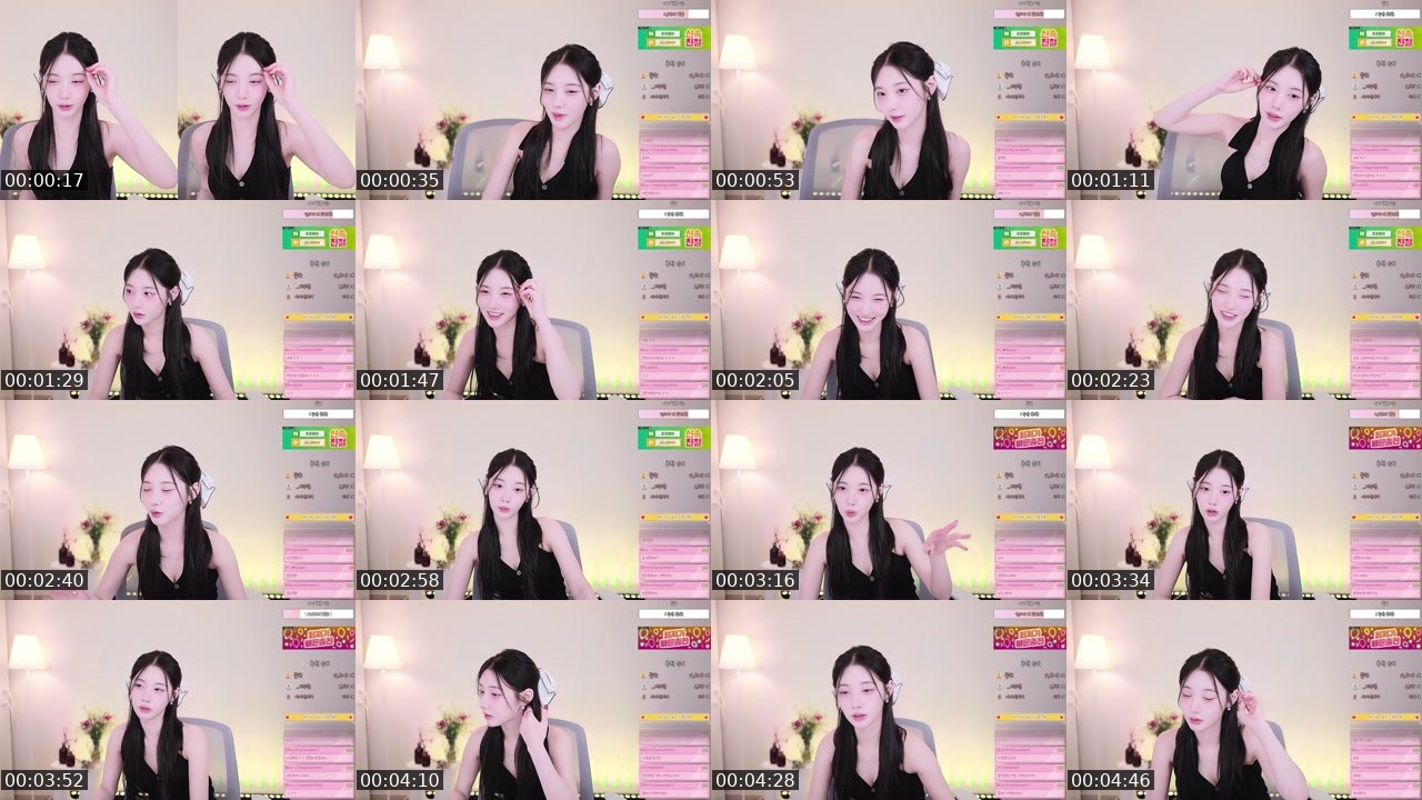 Contact-sheet preview of 서니_♥'s SOOP Live recording