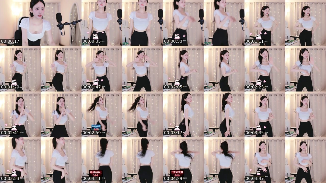 Contact-sheet preview of ♡오연하♡'s SOOP Live recording