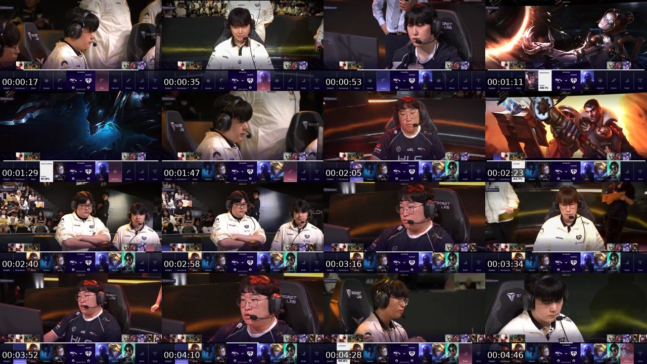 Contact-sheet preview of BJ흔한's SOOP Live recording