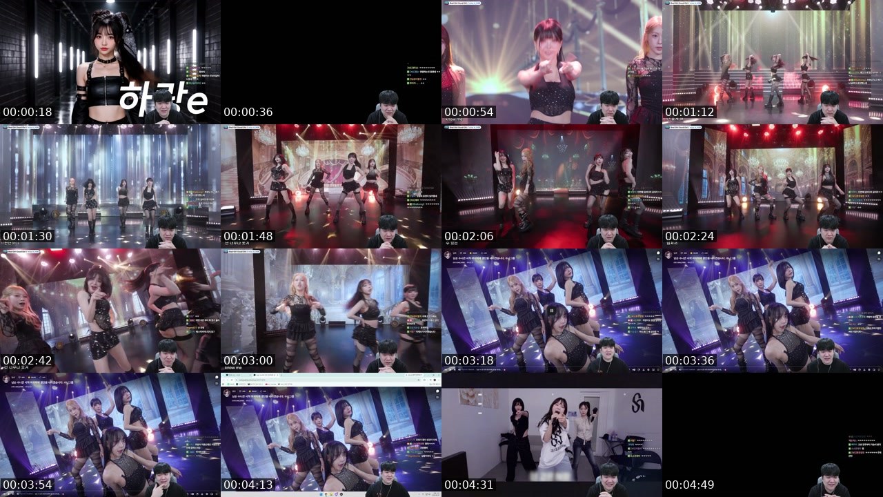 Contact-sheet preview of 나는상윤's SOOP Live recording