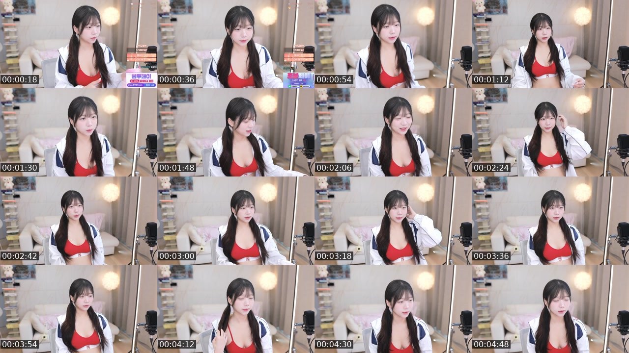 Contact-sheet preview of 니코♡'s SOOP Live recording