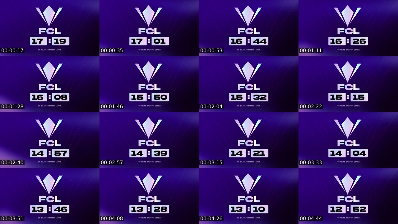 Contact-sheet preview of 감스트's SOOP Live recording