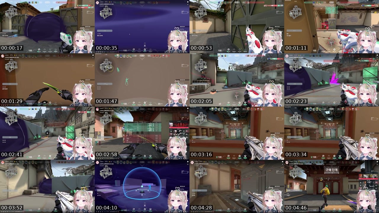 Contact-sheet preview of 배찌*'s SOOP Live recording