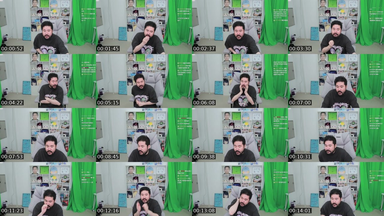 Contact-sheet preview of 박재박's SOOP Live recording