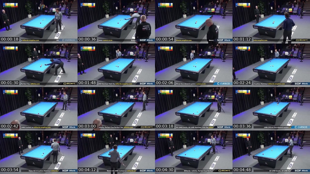Contact-sheet preview of billiards5's SOOP Live recording