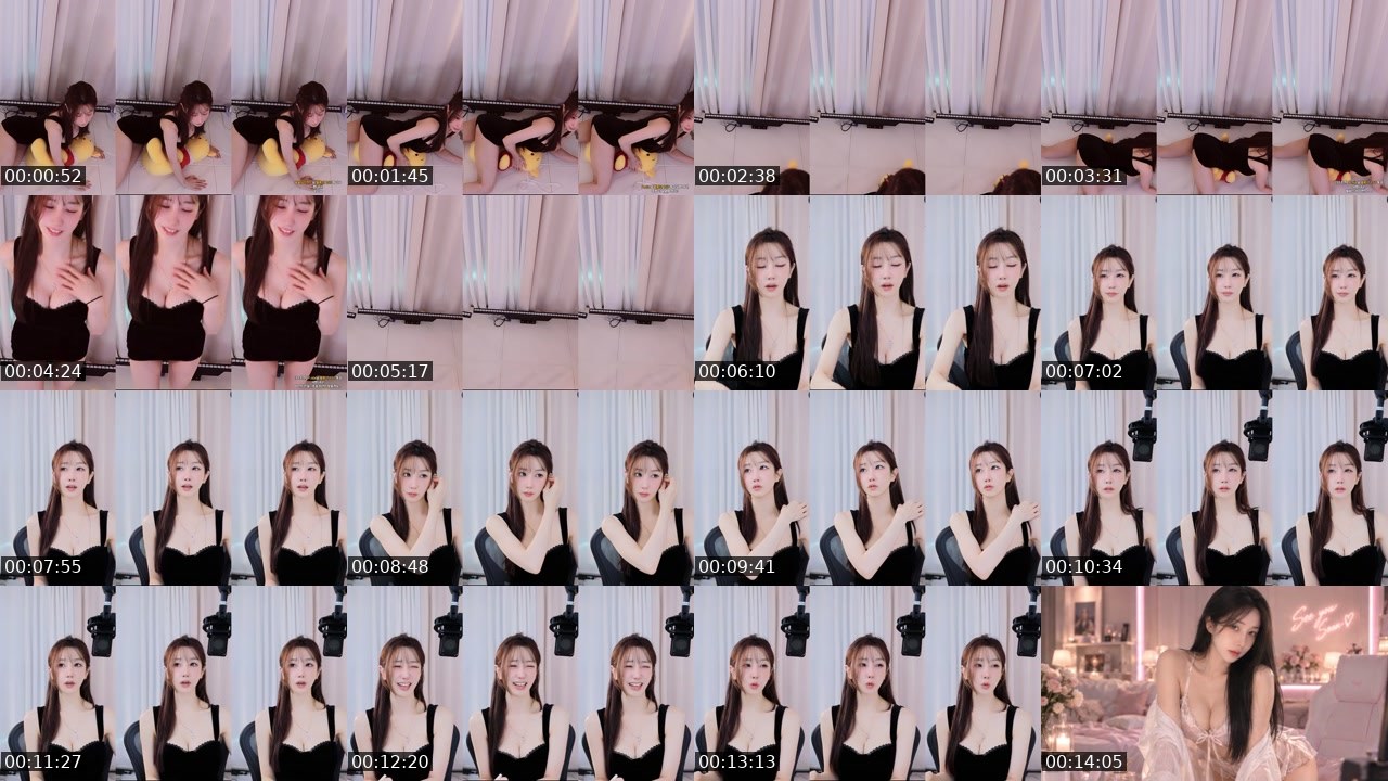 Contact-sheet preview of 꽃율율's SOOP Live recording