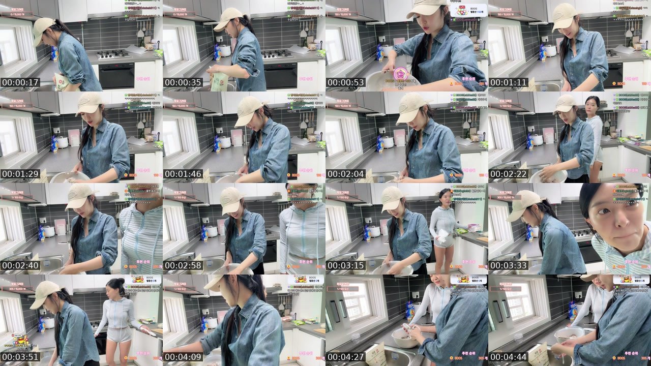 Contact-sheet preview of 채수연TV's SOOP Live recording