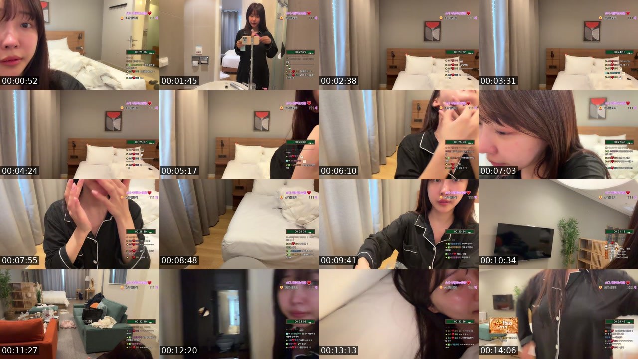 Contact-sheet preview of 소다♥'s SOOP Live recording