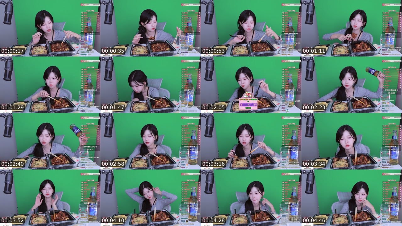 Contact-sheet preview of 태영♥'s SOOP Live recording