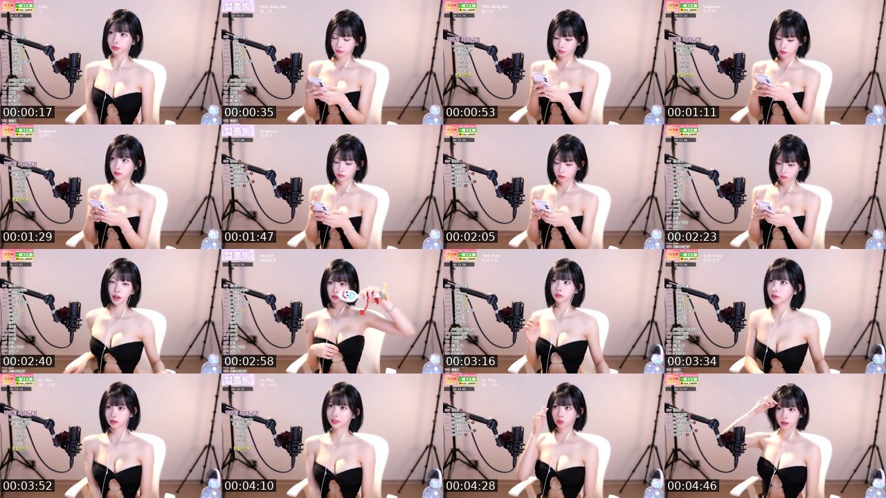 Contact-sheet preview of 김우유mooyoo's SOOP Live recording