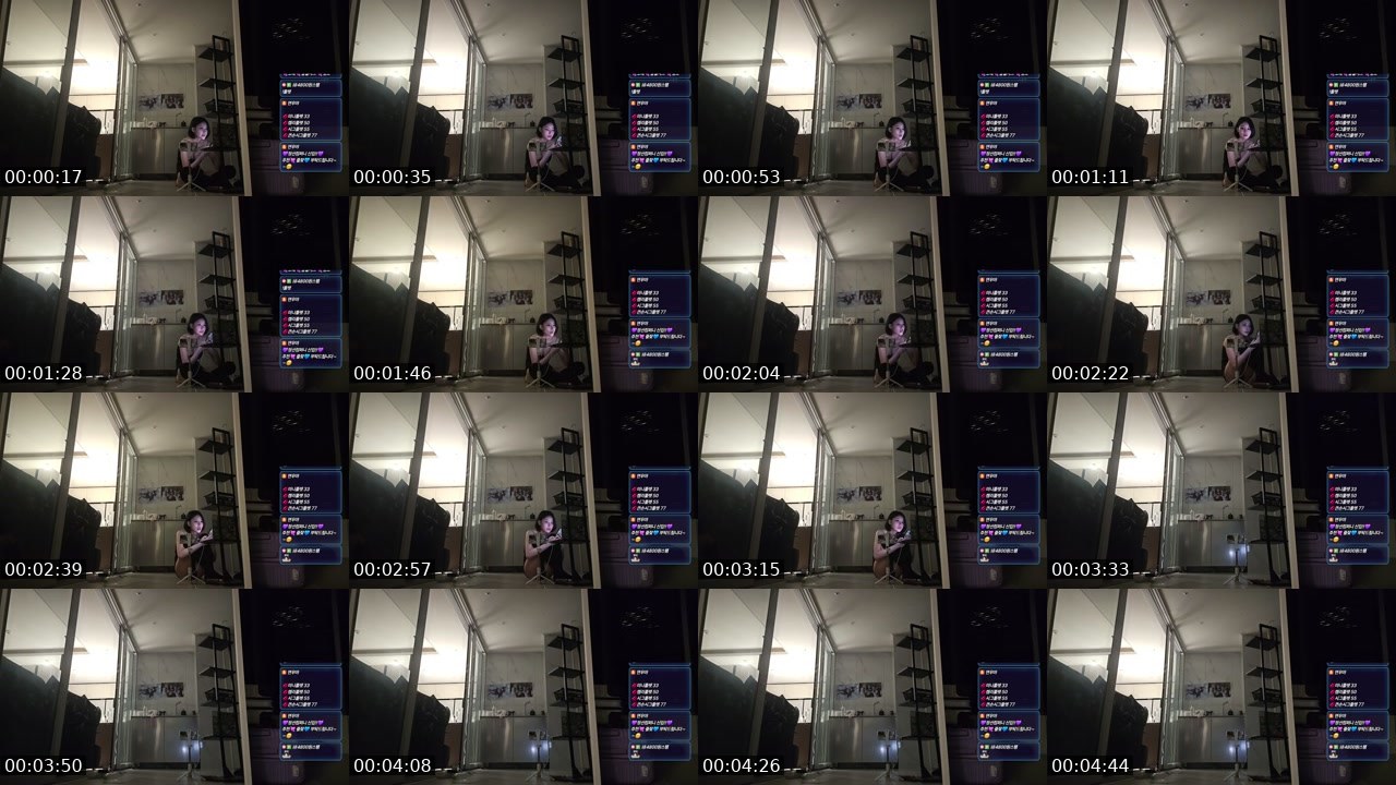 Contact-sheet preview of 연우야♥'s SOOP Live recording
