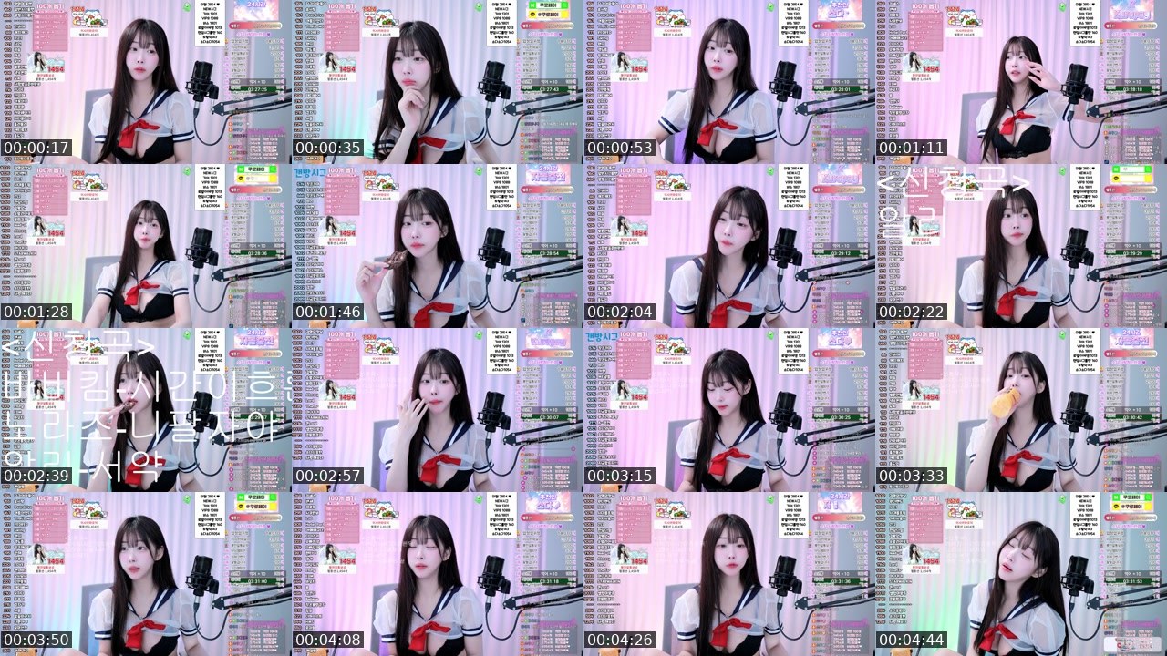 Contact-sheet preview of 소다♥'s SOOP Live recording