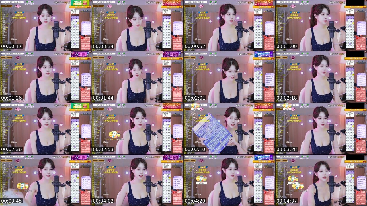 Contact-sheet preview of 재희。's SOOP Live recording
