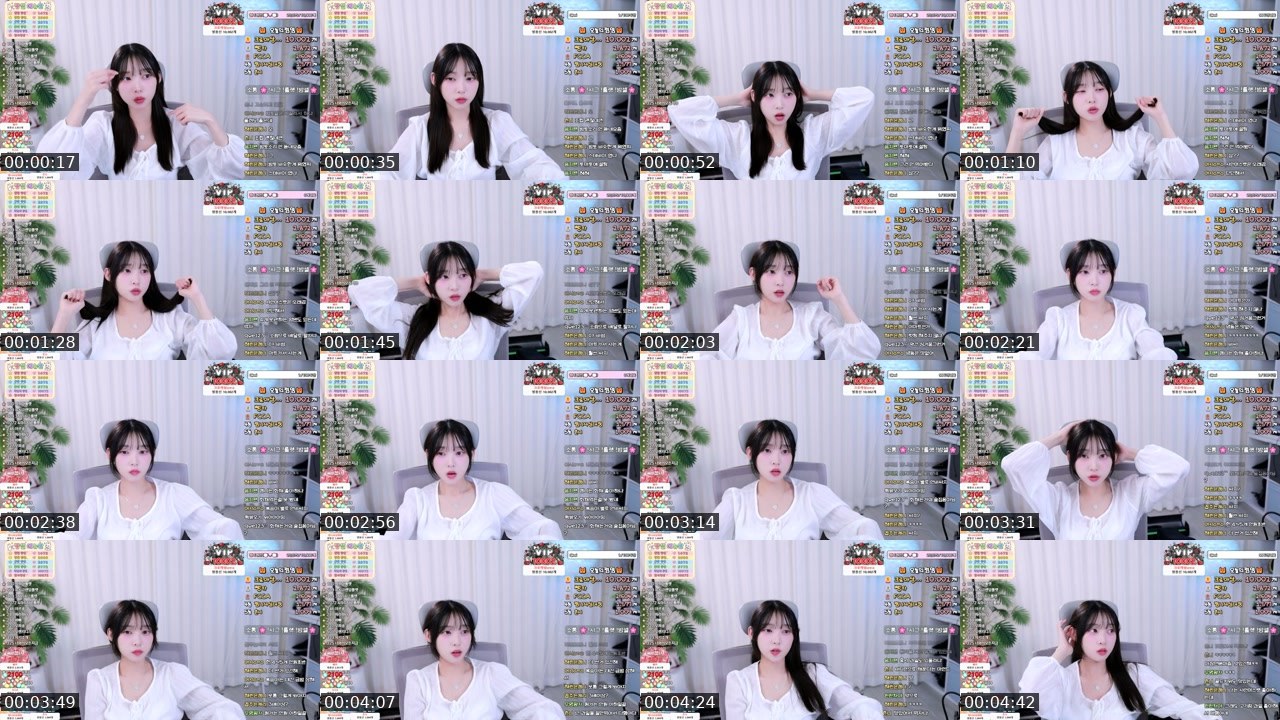 Contact-sheet preview of 졈니's SOOP Live recording