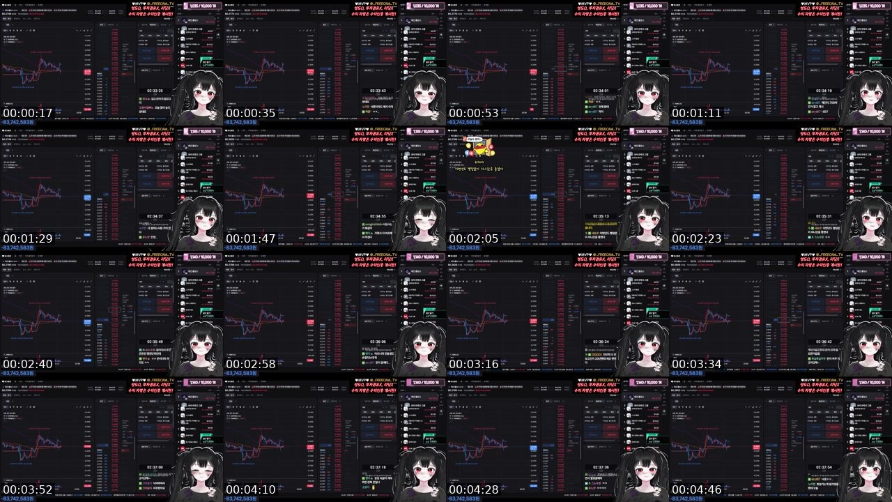 Contact-sheet preview of 히피's SOOP Live recording