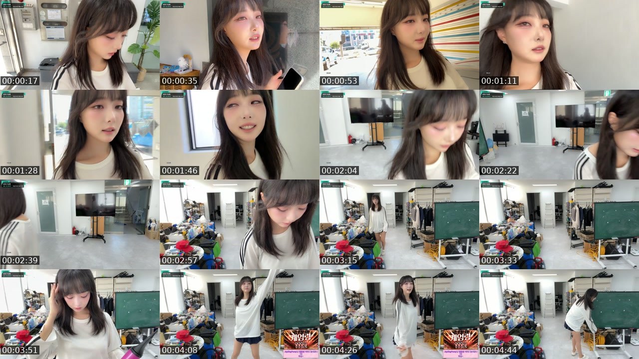 Contact-sheet preview of 쥬쥬쥬세요's SOOP Live recording