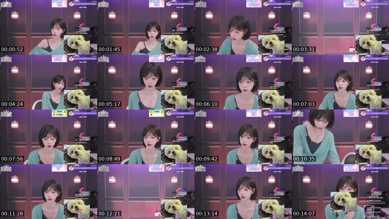 Contact-sheet preview of 은우♥'s SOOP Live recording