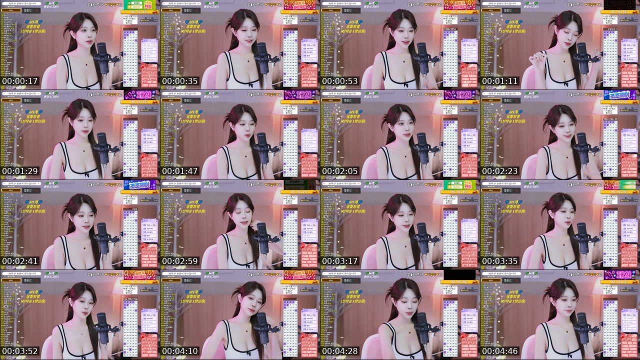 Contact-sheet preview of 재희。's SOOP Live recording