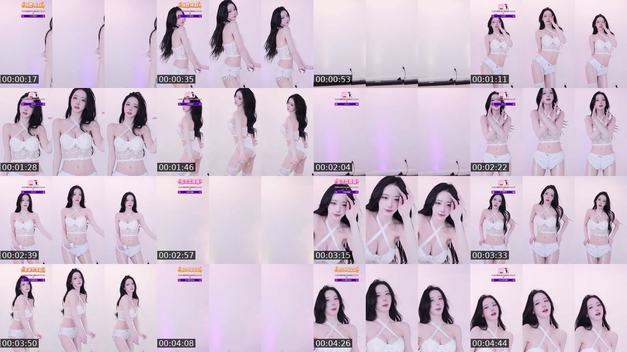 Contact-sheet preview of 단하나*'s SOOP Live recording
