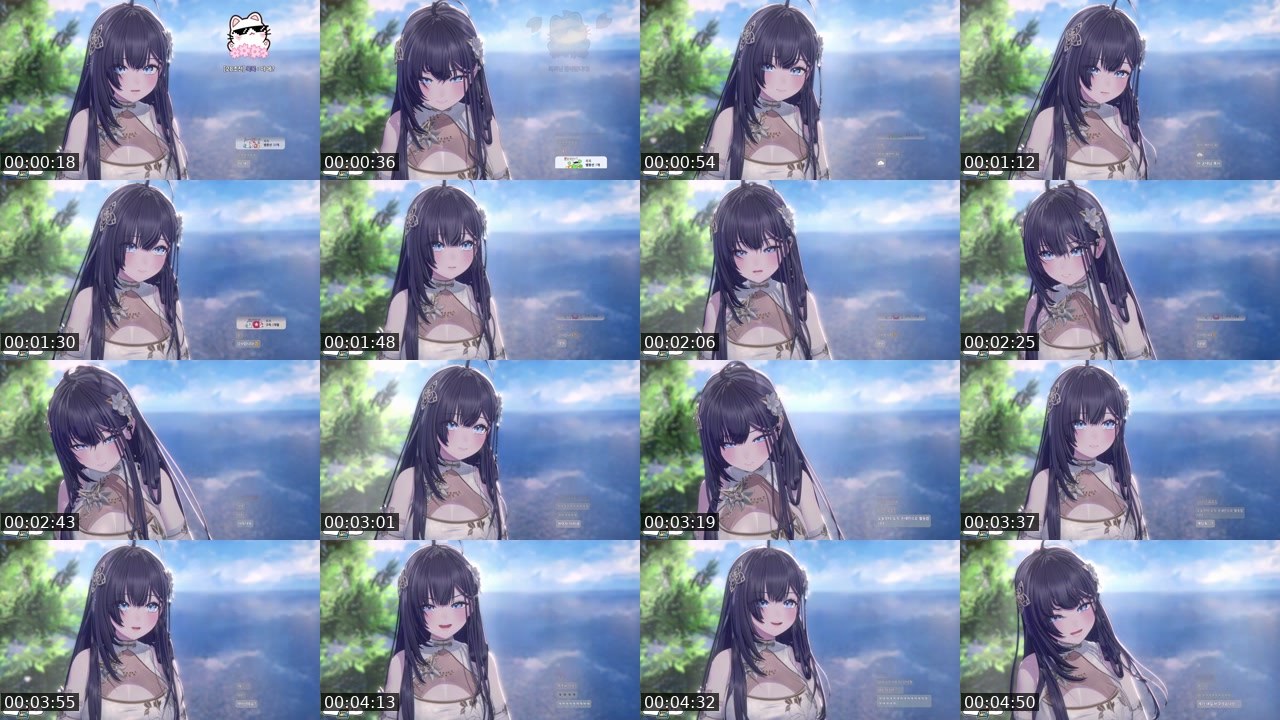 Contact-sheet preview of 온네님's SOOP Live recording