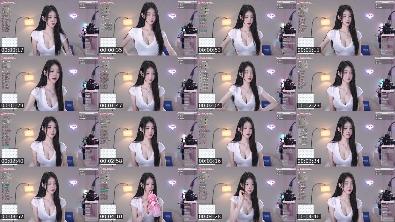 Contact-sheet preview of 한갱's SOOP Live recording