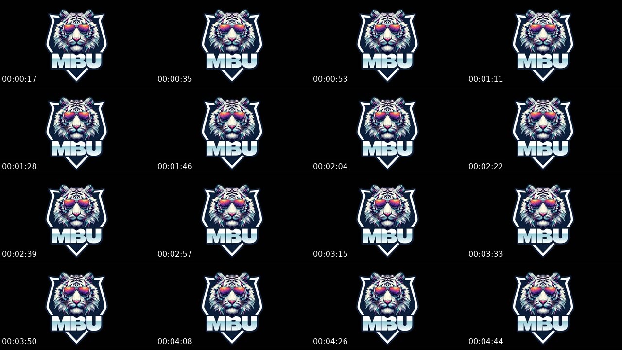 Contact-sheet preview of 虎마예준虎's SOOP Live recording
