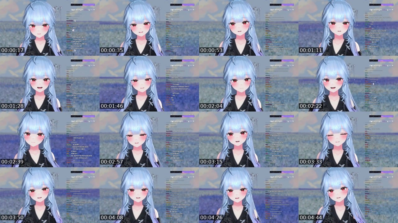 Contact-sheet preview of 민결희's SOOP Live recording