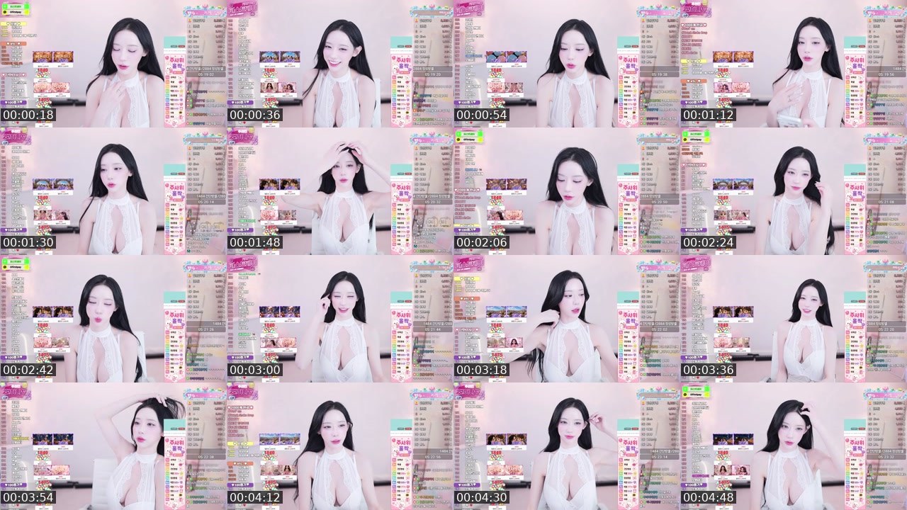 Contact-sheet preview of 단하나*'s SOOP Live recording
