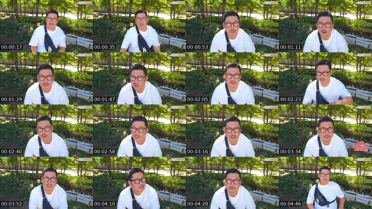 Contact-sheet preview of 류부남's SOOP Live recording
