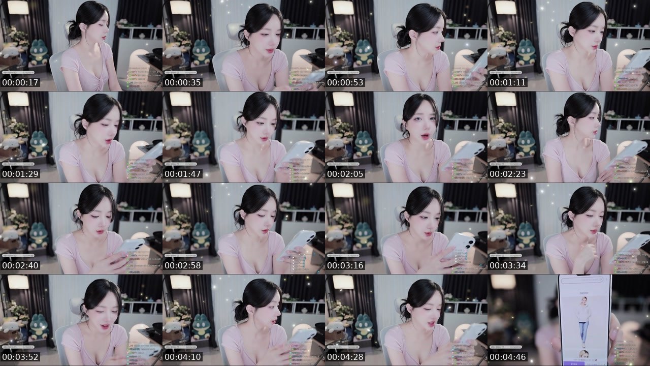 Contact-sheet preview of 이유란ㅇ's SOOP Live recording