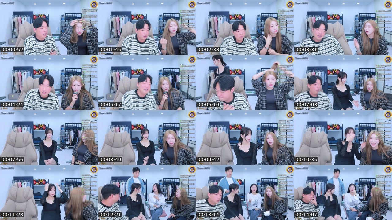 Contact-sheet preview of (-___-)갓쪼's SOOP Live recording