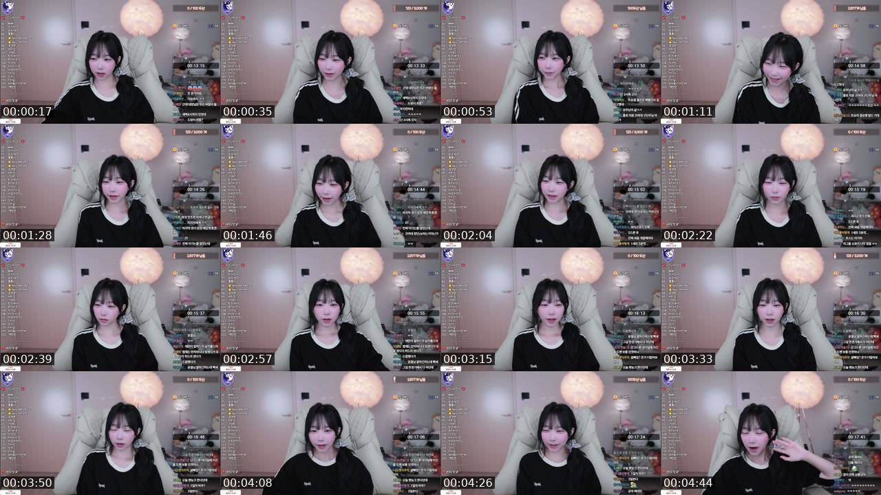 Contact-sheet preview of 막내현진's SOOP Live recording