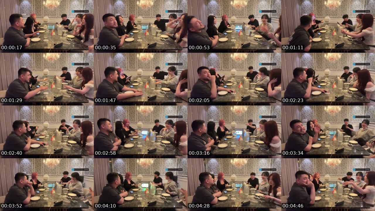 Contact-sheet preview of 깨모다's SOOP Live recording